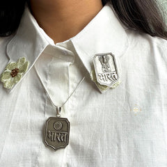 Sterling Silver Bharat Pendant