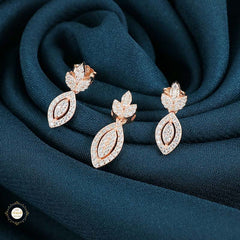 Sterling Silver Sparkling Silver Twinkle Drop Pendant Set