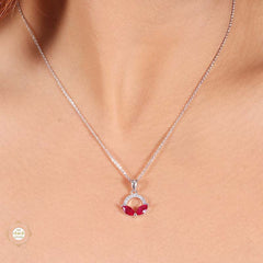 Sterling Silver Sparkling Silver Celestial Spark Pendant