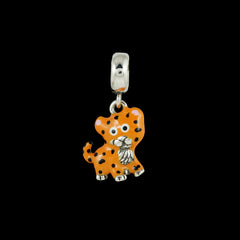 Sterling Silver Sparkling Silver Mini Roar Pendant