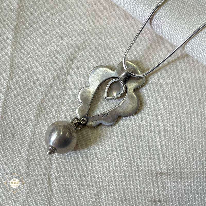 Nazaakat Stone Ball Drop Pendant