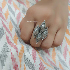 Sterling Silver Sadabahar Rawa Ring