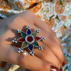 Afghan Glass Ring