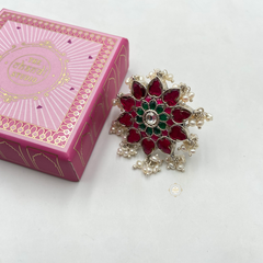 Muhurat Laal Ishq Kundan Ring