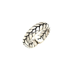 Unisex Fish Tail Band Ring Small