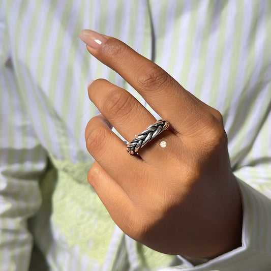Unisex Braid Band Ring
