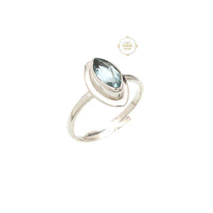 Aquamarine Semi Precious Stone Ring