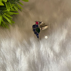 Parrot Kundan Ring