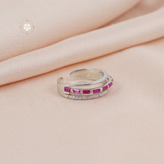 Sparkling Silver Layer Up Stack Ring