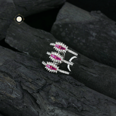 Sparkling Silver Layer Up Ring