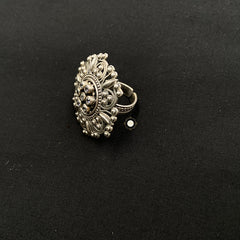 Blooming Floral Stone Ring