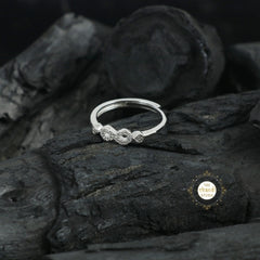Sparkling Silver Infinity Ring