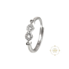 Sparkling Silver Infinity Ring