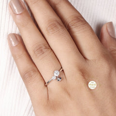Sparkling Silver Classic Ring