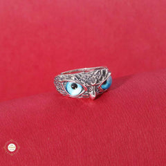Sterling SilverSparkling Owl Ring