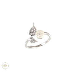 Sterling Silver Sparkling Pearl Radiance Ring