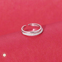 Sterling Silver Sparkling Twilight Twinkle Ring