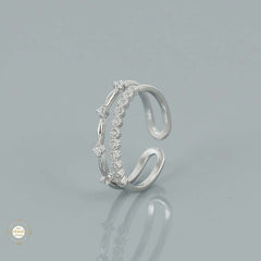 Sterling Silver Sparkling Twinkle Treasure Ring