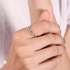 Sterling Silver Sparkling Twinkle Treasure Ring