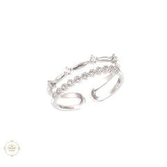 Sterling Silver Sparkling Twinkle Treasure Ring