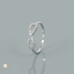 Sterling Silver Sparkling Infinity ring