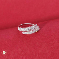 Sterling Silver Sparkling Shimmer Spark Ring