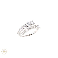 Sterling Silver Sparkling Shimmer Spark Ring