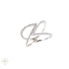 Sterling Silver Sparkling Twilight Spark Ring