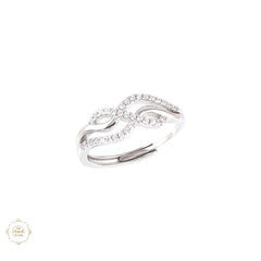 Sterling Silver Sparkling Starlit Grace Ring