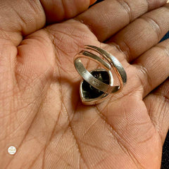 Sterling Silver Navratan Ring