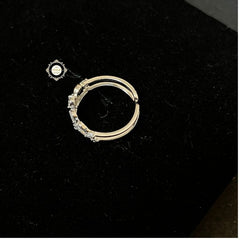 Sparkling Silver Blossom Ring