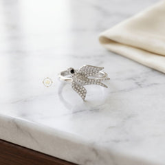 Sparkling Silver Sparrow Ring