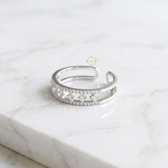 Sparkling Silver Twinkle Ring