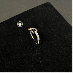 Silver Music Lover Sparkling Ring