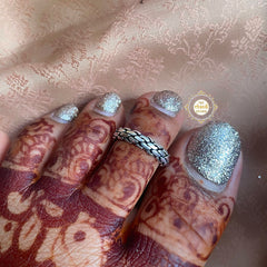 Solid Silver Snake Design Toe Ring