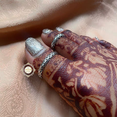 Solid Silver Snake Design Toe Ring