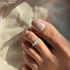 Sparkling Silver Twinkle Toe Ring