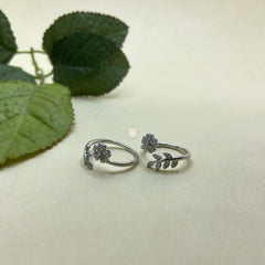 Sparkling Silver Twilight Toe Ring