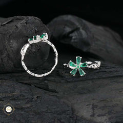 Sterling Silver Sparkling Flower Toe Ring