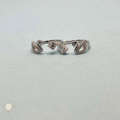 Sterling Silver Sparkling Graceful Swan Toe Ring