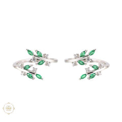 Sterling Silver Sparkling Blossom Toe Ring