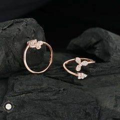 Sterling Silver Sparkling Mist Toe Ring