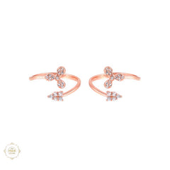 Sterling Silver Sparkling Mist Toe Ring