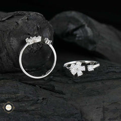 Sterling Silver Sterling Floral Elegance Toe Ring