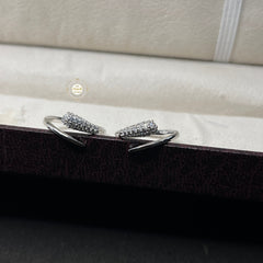 Sterling Silver Sparkling Bloom Shine Toe Ring