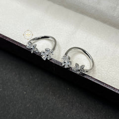 Sterling Silver Sparkling Shine Toe Ring