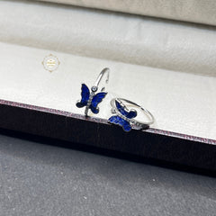 Sterling Silver Sparkling Butterfly Toe Ring