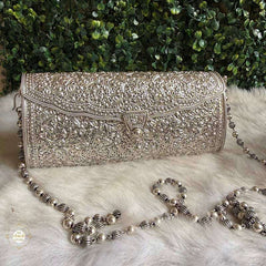 Sterling Silver Jashn Chitai Purse