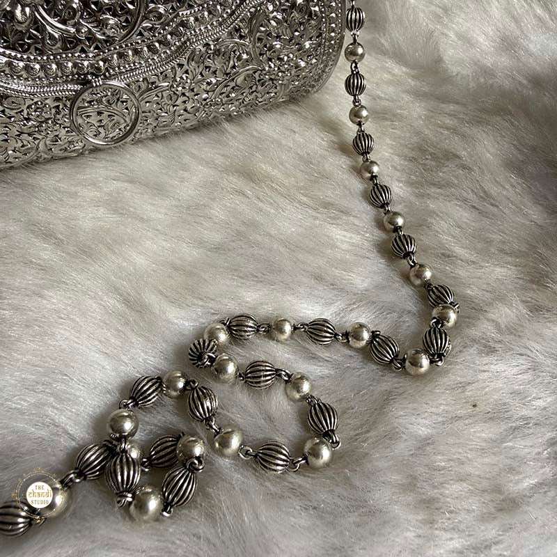 Sterling Silver Mini Flower Statement Purse