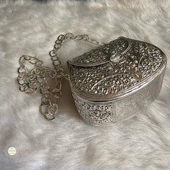 Sterling Silver Mini Flower Statement Purse